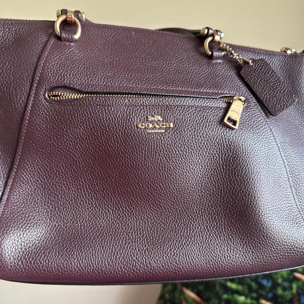 Vintage Plum Coach Shoulder Bag